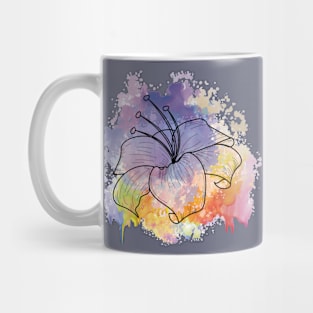 watercolor flower Mug